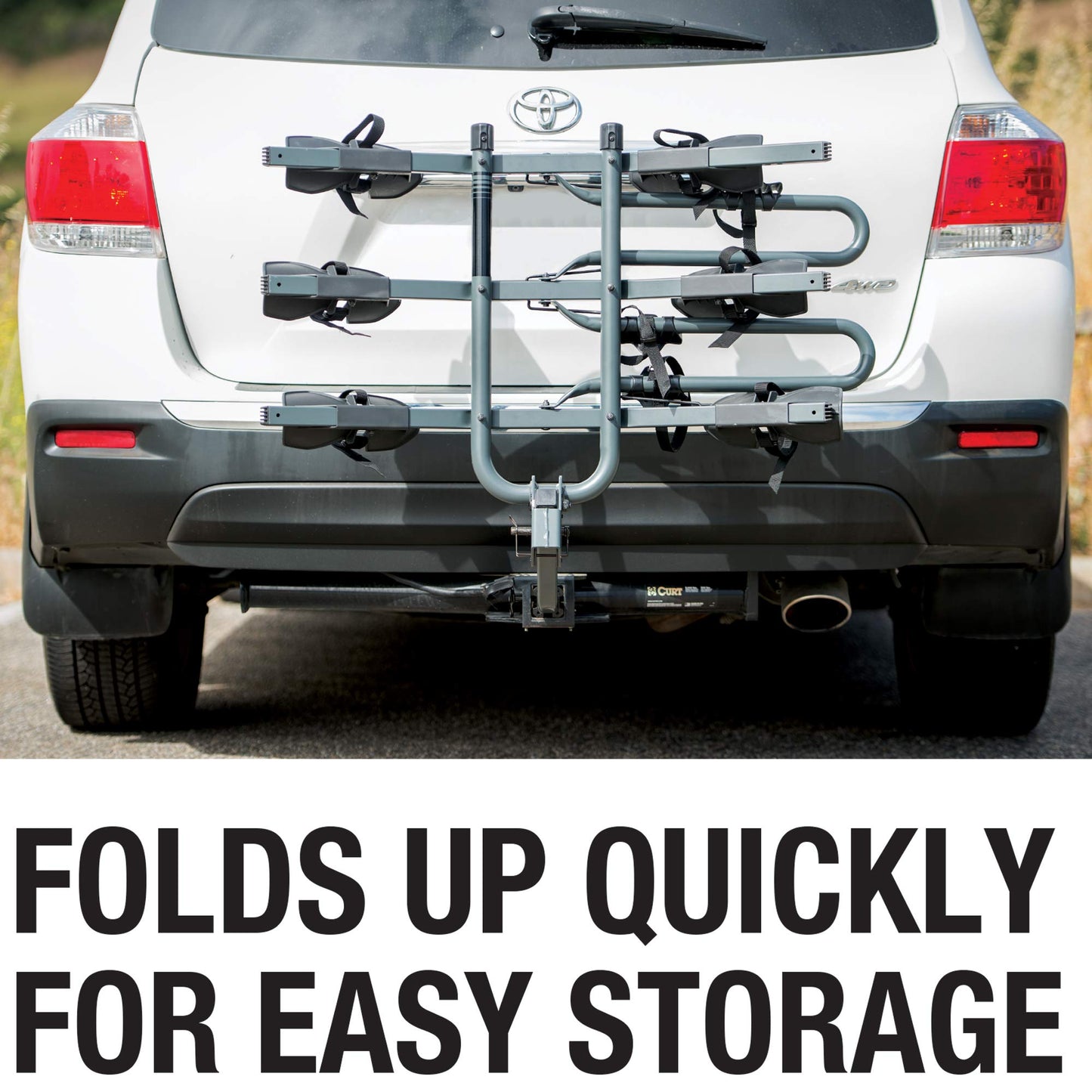Right Up 350 Platform Hitch Rack for 3 Bicycles