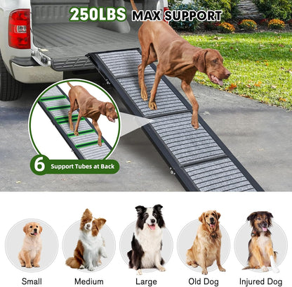 Longest 71" Large Dog Car Ramp for Dogs to Get Into a Car,SUV & Trucks - OHMU