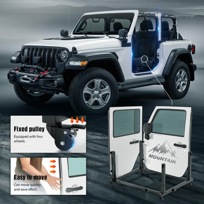 Door Storage Hanger Rack for Jeep Wrangler Gladiator