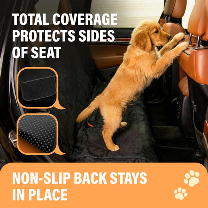 Durable Waterproof Nonslip Car Rear Seat Cover for Dogs