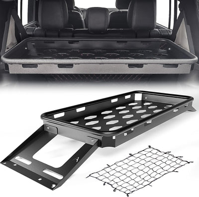 Rear Trunk Cargo Storage Rack for 2007-25 Jeep Wrangler JK JKU & JL JLU