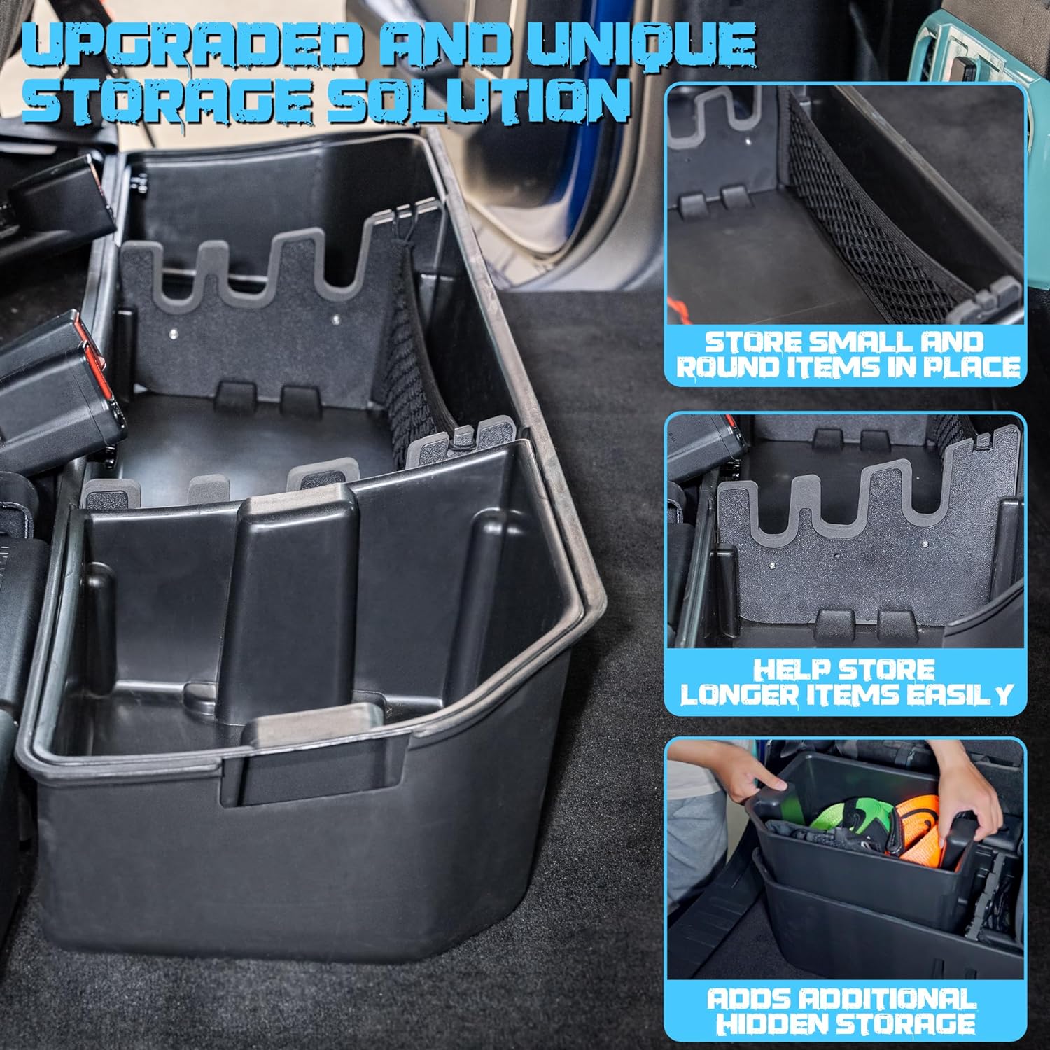 Underseat Storage Compatible with 2015-2024 F-150 F250 F350 F450 F550 - OHMU