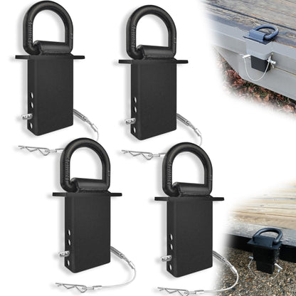 4Pcs 18000lbs Heavy Duty Stake Pocket D Rings - OHMU