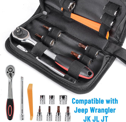 Hardtop & Door Removal Tool Kit for Jeep Wrangler & Gladiator - Multi-Purpose Torx Set