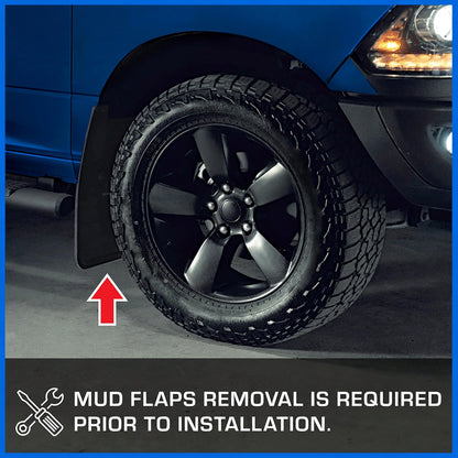 4-PCS Fine-Textured Fender Flares for 2002-2008 Ram 1500 & 2003-2009 Ram 2500/3500 (Excl. 8ft Bed) - TG-FF8D4078