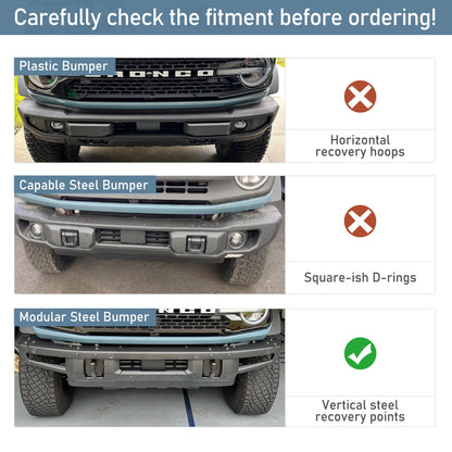 Bronco Full Bull Bar Front Bumper Grille Guard