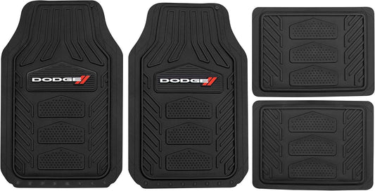 WeatherPro 4-Piece Floor Mat Set for Dodge - Black