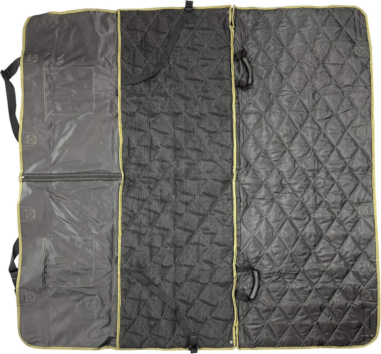 Adjustable Vehicle Seat Protector - 58"x23"x18.5", Waterproof Charcoal Black for Dogs/Pets