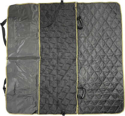 Adjustable Vehicle Seat Protector - 58"x23"x18.5", Waterproof Charcoal Black for Dogs/Pets