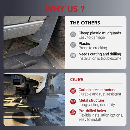 Mud Flaps for Pickup Trucks Heavy-Duty Accessories
