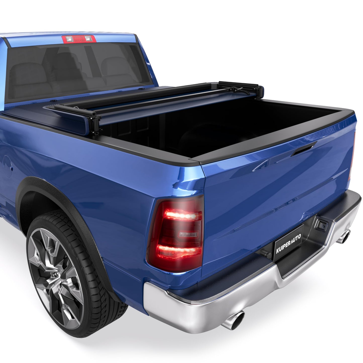 Soft Tri-fold 5.6 Feet Bed Tonneau Cover Compatible for 2009-2025 Dodge Ram 1500 (Incl. 2019-2024 Classic & 2019-2025 New Body Style) W/o Ram Box Truck Bed