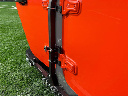 Folding Rolling Door Cart (4-Door) for Jeep Wrangler & Gladiator - Aluminum Storage Rack (Patented)