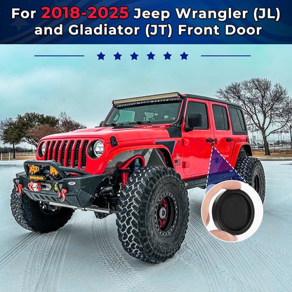 Magnetic Keyhole Covers for 2018-2026 Jeep Wrangler JL & Gladiator JT