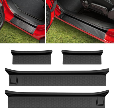 Door Sill Guards Kit Fit for 2018-2025 Jeep Wrangler JL Unlimited