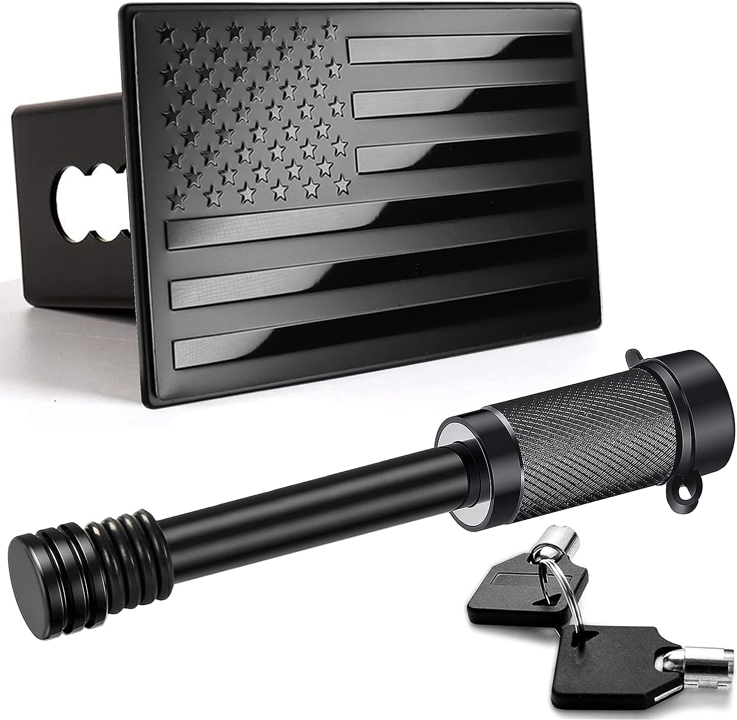 Matte Black Autobot Hitch Cover, 2