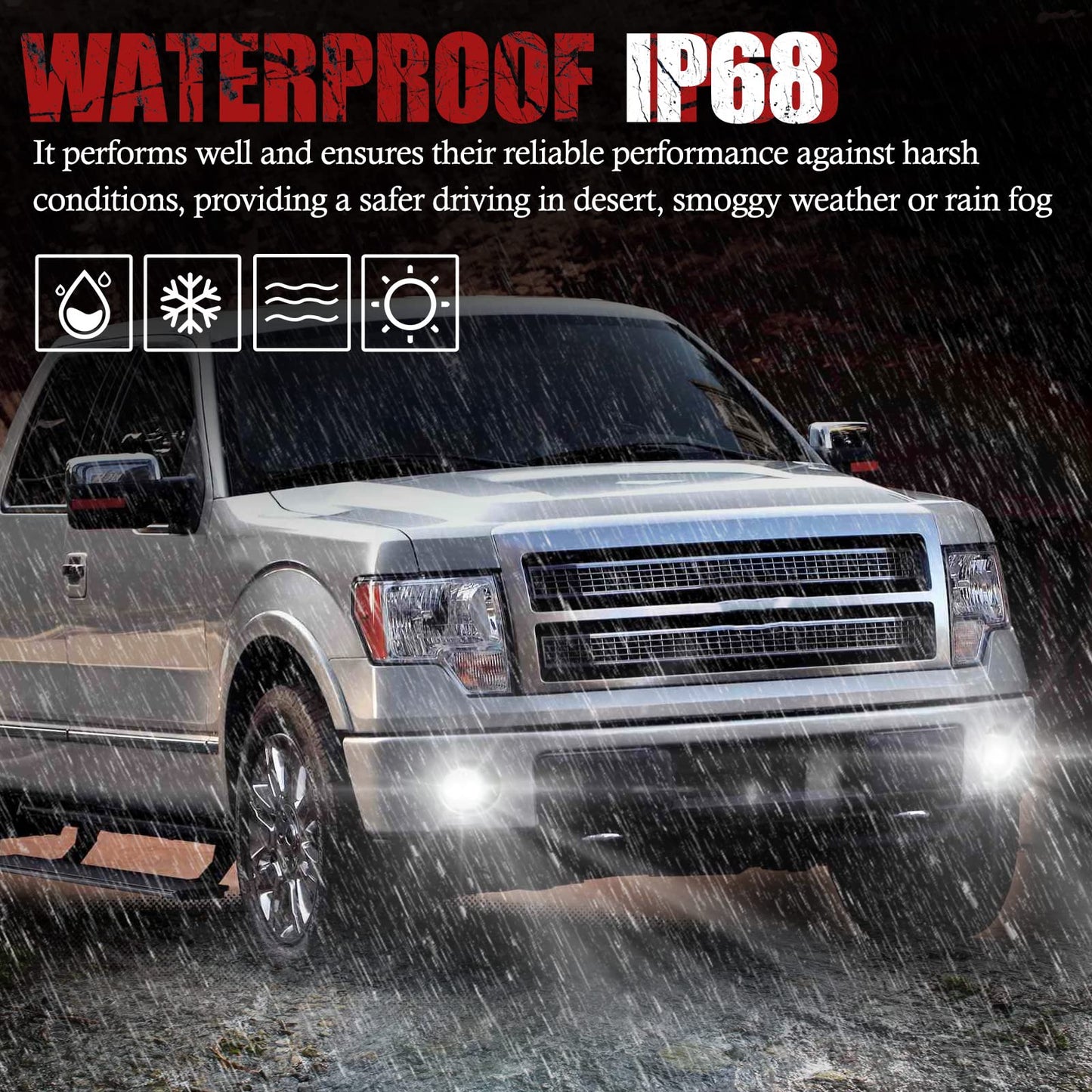 F-150 LED Fog Lights, Front Bumper Driving Lamp Kit