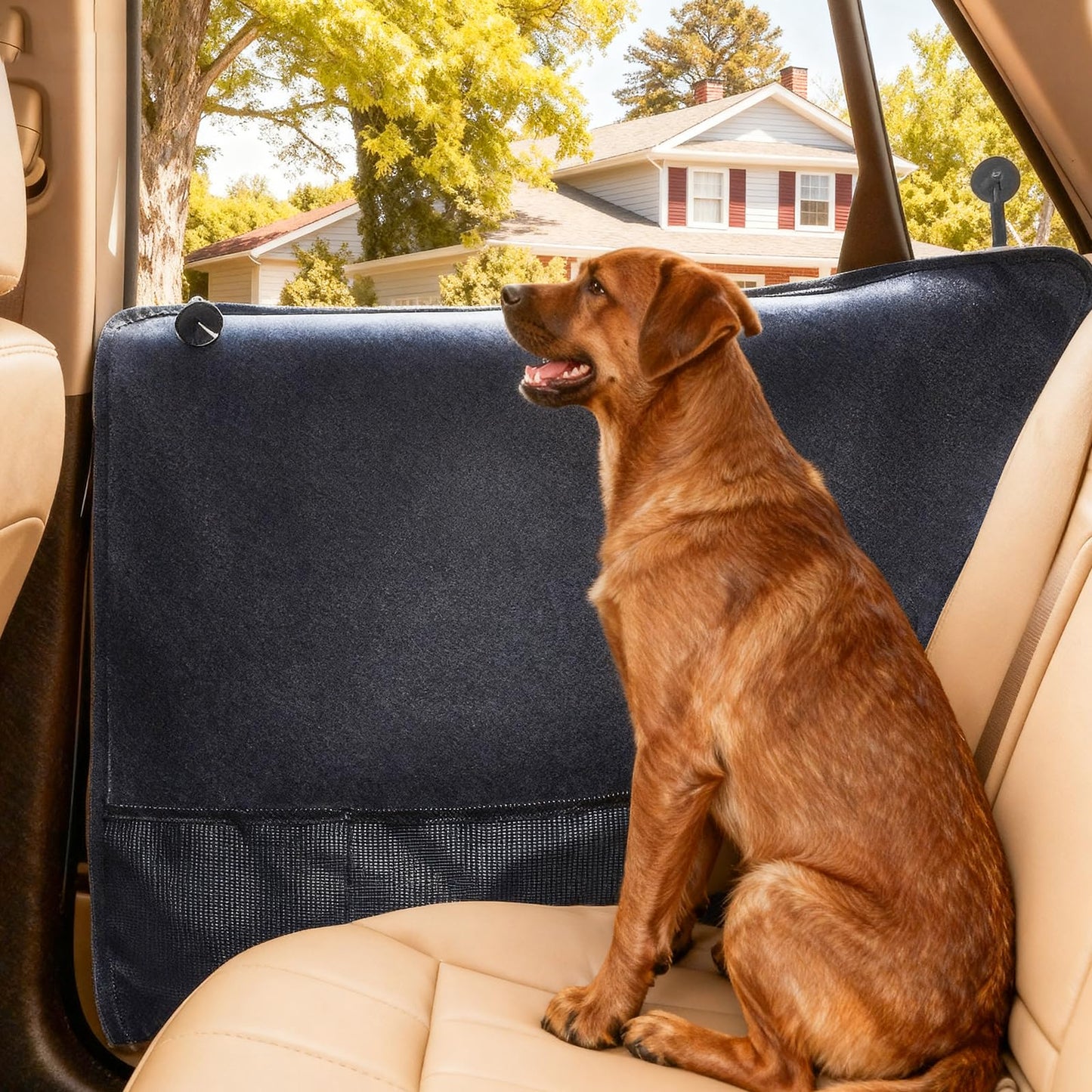2-Pack Extra Big/Thick Dog Door Protectors - Waterproof 600D Anti-Scratch Guard for SUV/Truck (Black)