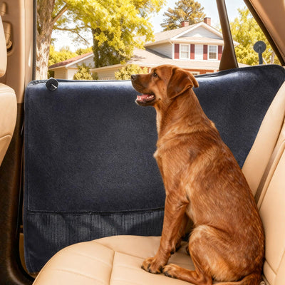 2-Pack Extra Big/Thick Dog Door Protectors - Waterproof 600D Anti-Scratch Guard for SUV/Truck (Black)
