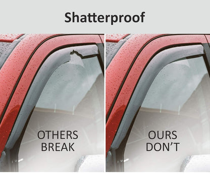In-Channel Rain Guards (4-PCS) for 2019-2026 Ram 1500 Crew Cab - Window Deflectors, 220159