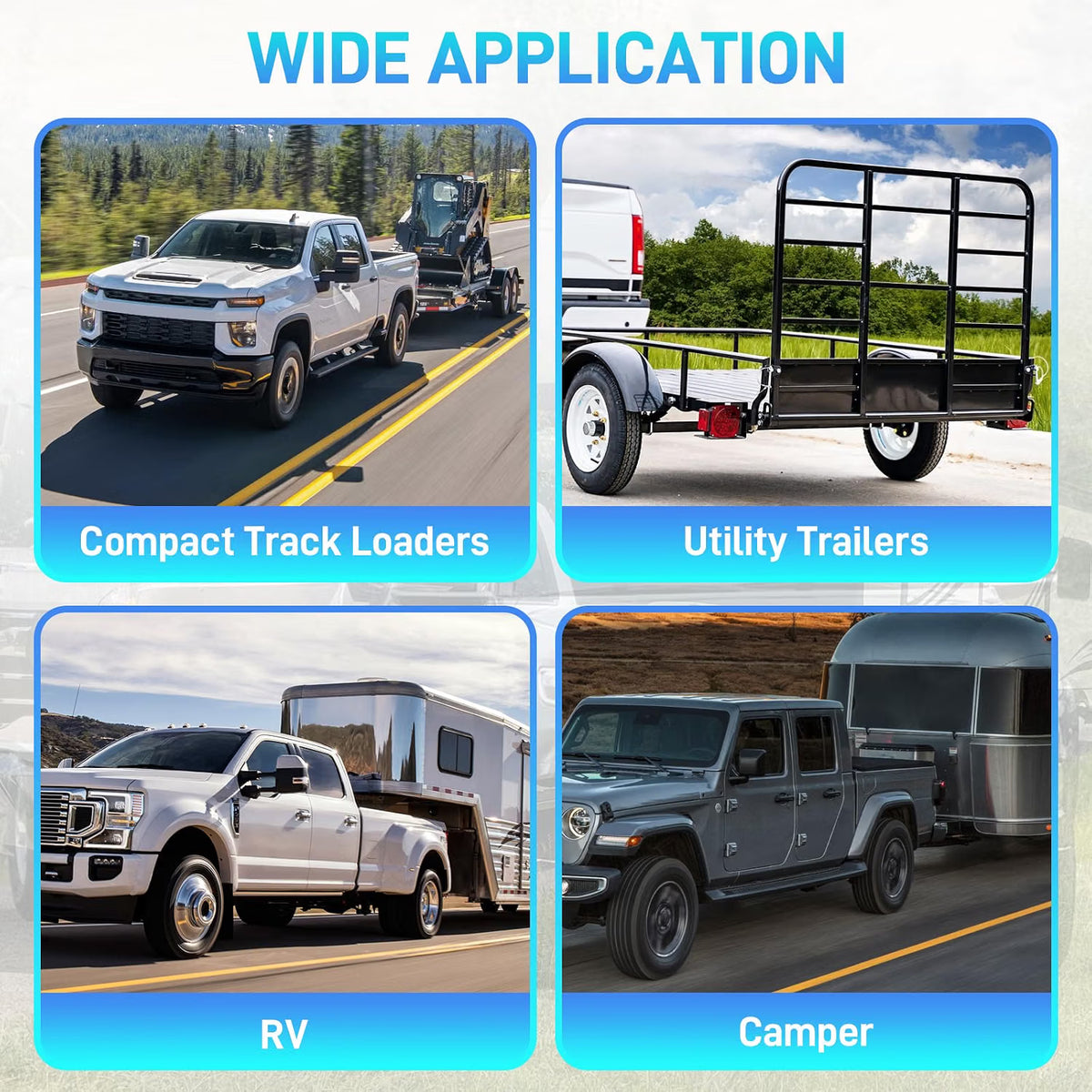 7/4 Pin Trailer Harness with Mounting Bracket - Adapter Plug for USCAR Multi-Tow Pickup Trucks