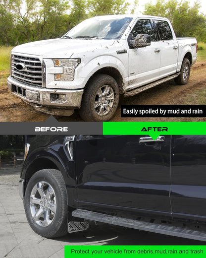 2X Truck Mud Flaps Fit for Ford F150 F250 F350 F450 Splash Guards Off-Road Style