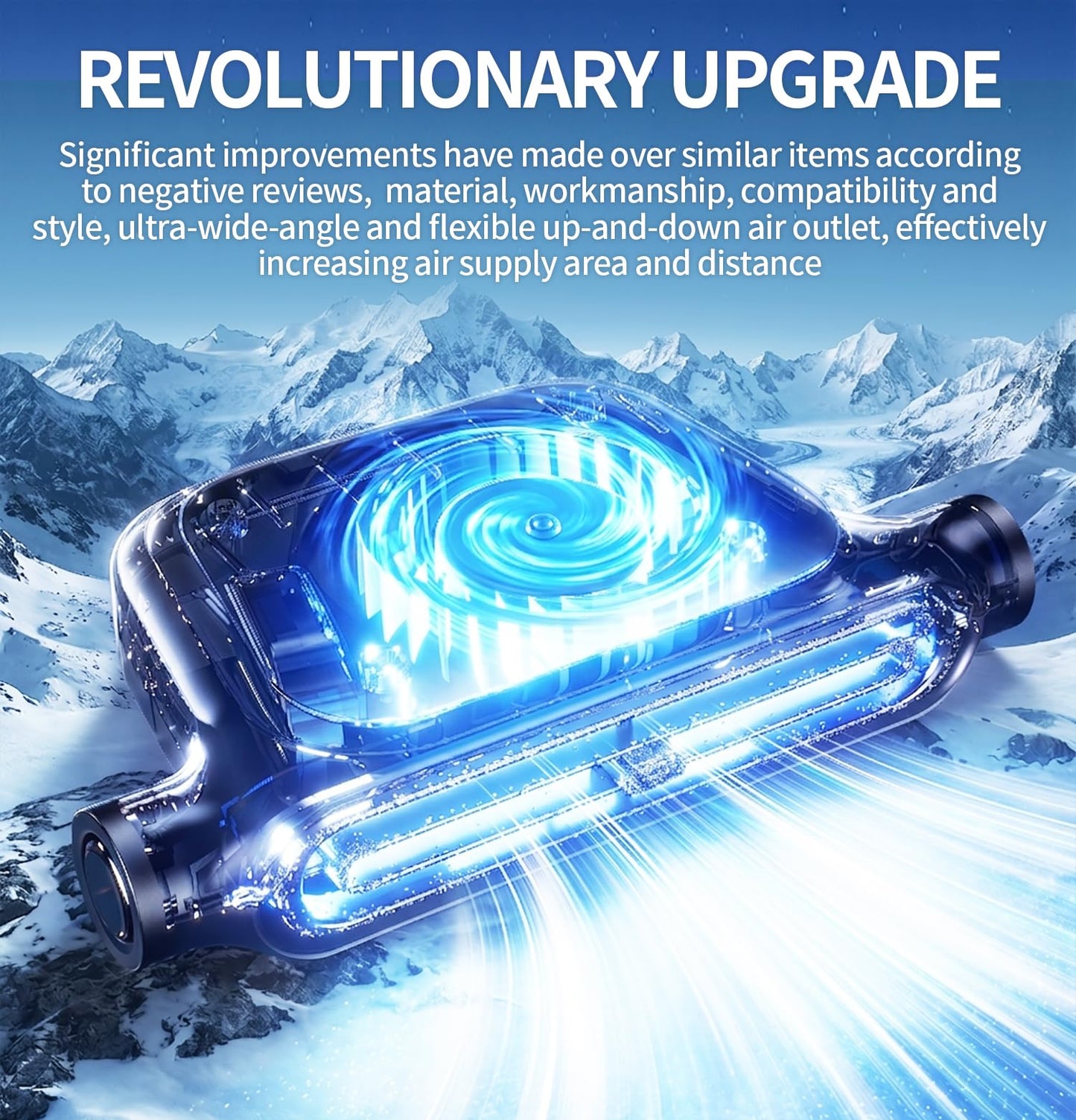 Mini USB Car Seat Fan for Headrest Cooling