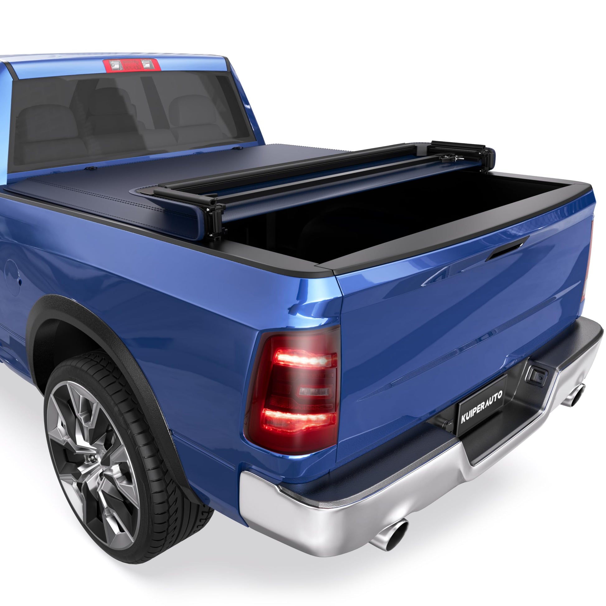 Soft Tri-fold 5.6 Feet Bed Tonneau Cover Compatible for 2009-2025 Dodge Ram 1500 (Incl. 2019-2024 Classic & 2019-2025 New Body Style) W/o Ram Box Truck Bed