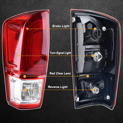 Nakuuly Tail Light Rear Lamp Compatible With 2016-2022 Toyota Tacoma Right Passenger Side Taillight Brake Signal Assembly with Bulb # ‎81550-04170
