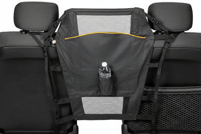 Low-Profile Backseat Dog Barrier - Mesh Top for Visibility, Easy Install/Remove for Cars w/Headrests