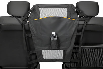 Low-Profile Backseat Dog Barrier - Mesh Top for Visibility, Easy Install/Remove for Cars w/Headrests