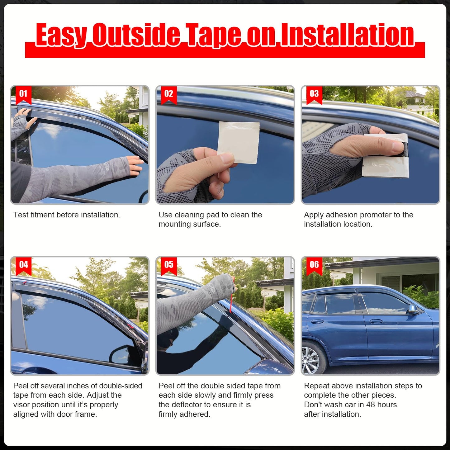 Chrysler Town & Country Dark Smoke Window Visors