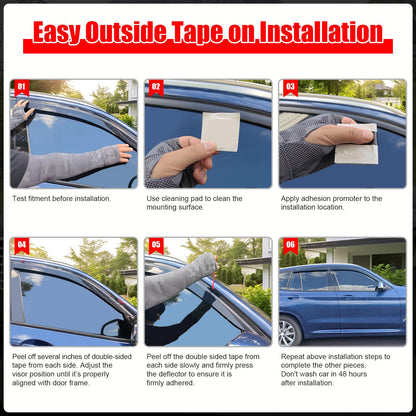 Chrysler Town & Country Dark Smoke Window Visors
