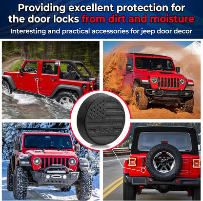 Magnetic Keyhole Covers for 2018-2026 Jeep Wrangler JL & Gladiator JT