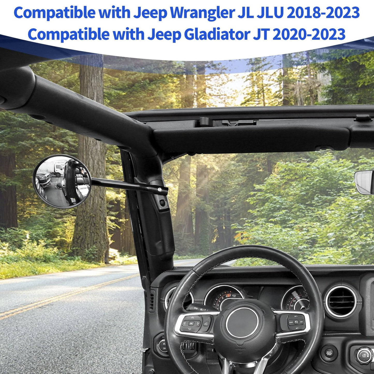 Wider View Door Off Mirrors for Jeep JL/JT