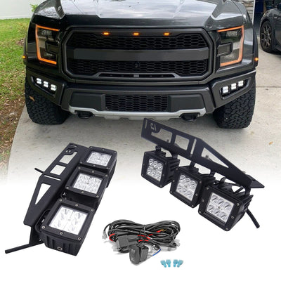 6x LED Fog Work Light Kit for Ford Raptor 2017-2020