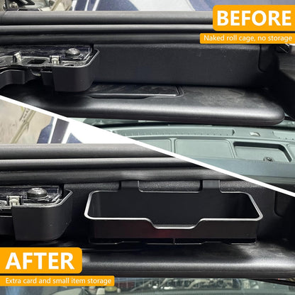 Sunglass Holder for 2021-2026 Ford Bronco 2/4-Door - Sun Visor Organizer (Black)