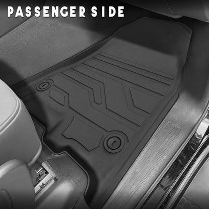 KARPAL Floor Mats for Ram 1500 DT Crew Cab 2019-2024 New Body Style (NOT Fit Classic Body), TPE All-Weather Floor Liners 1st & 2nd Row Car Mats with & w/o Underseat Storage, Ram Accessories