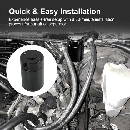 Oil Catch Can for 2014-2018 Chevy/GMC 1500 & 2015-2020 Full-Size SUVs - Air/Oil Separator