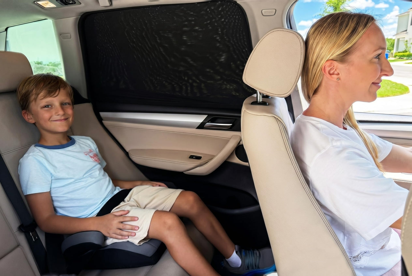 Baby Car Window Shades, Breathable UV Protection for Kids & Pets