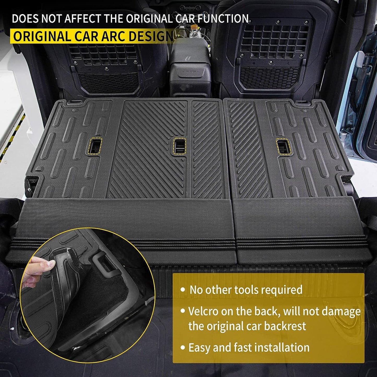 Floor Mats Compatible with 2021 2022 2023 2024 Ford Bronco - OHMU