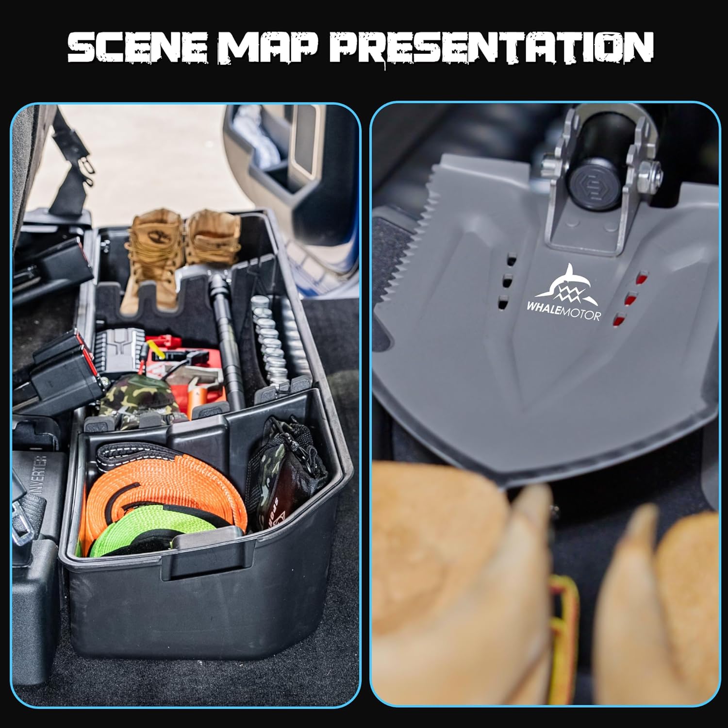 Underseat Storage Compatible with 2015-2024 F-150 F250 F350 F450 F550 - OHMU