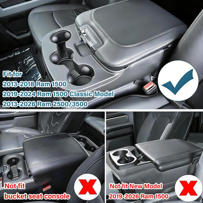 Hanging Center Console Organizer for 2013-2024 Ram 1500 & 2500/3500 (Jump Seat Only) - Cup Holder Expander