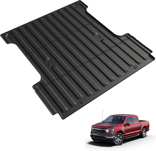 Truck Bed Mat for Ford F150 2015-2025, All Weather Trunk Bed Liner for 2025 Ford F-150 Accessories, 5.5FT 67.1'' TPE Cargo Liner Truck Mat (Not Fit 6.5FT/8FT Bed)