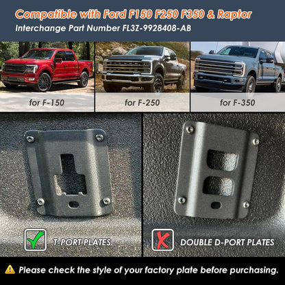 4Pcs Truck Bed Tie Down Anchors Boxlink Cleats & Plates Compatible with Ford F150 F250 F350 & Raptor 2015-2024 2025