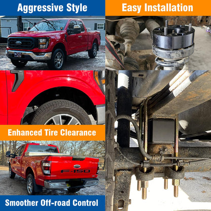 3" Front & 2" Rear Full Leveling Kit for 2004-2020 Ford F-150 2WD/4WD