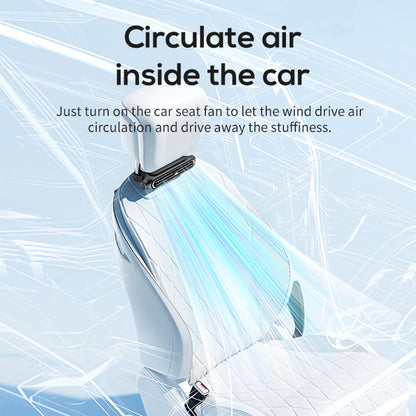 Invisible Car Headrest Cooling Fan with 3 Speeds for Car Backseat
