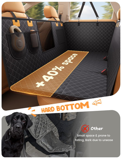 Dog Car Seat Cover - Waterproof Hammock with Mesh Window