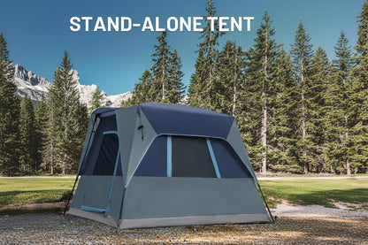 5-Person SUV Tent - Weather Resistant with Rainfly, 10'x8'x7.1' for Car/Van Camping