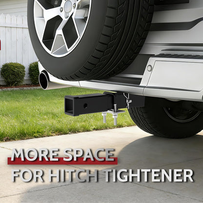 8" Hitch Extender for 2" Receiver - Increases Spare Tire/Tailgate Clearance