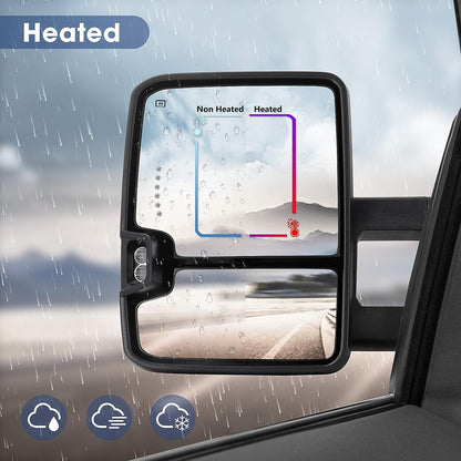 Towing Mirror for Silverado Sierra for 2007-2013 Chevy Silverado GMC Sierra - OHMU